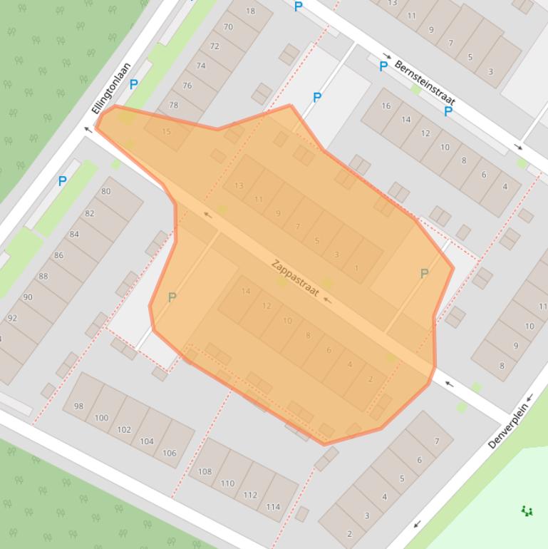Kaart van postcodegebied 5012BS.