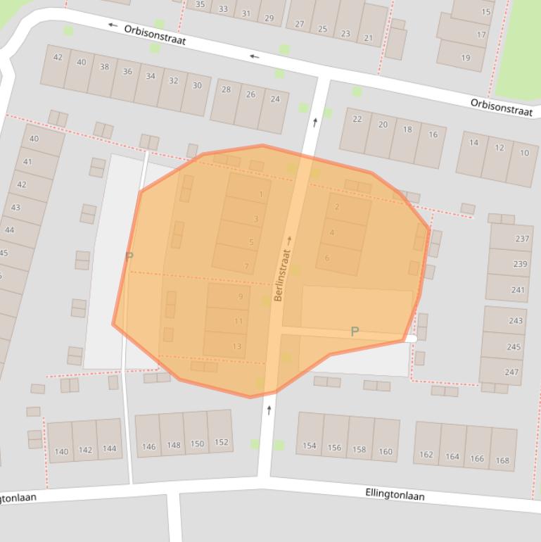Kaart van postcodegebied 5012BT.