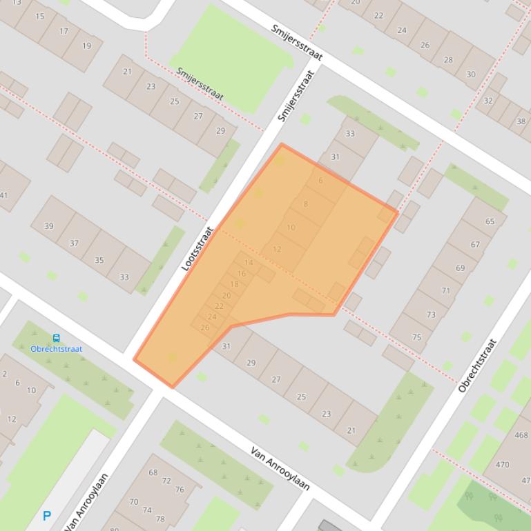 Kaart van postcodegebied 5012CA.