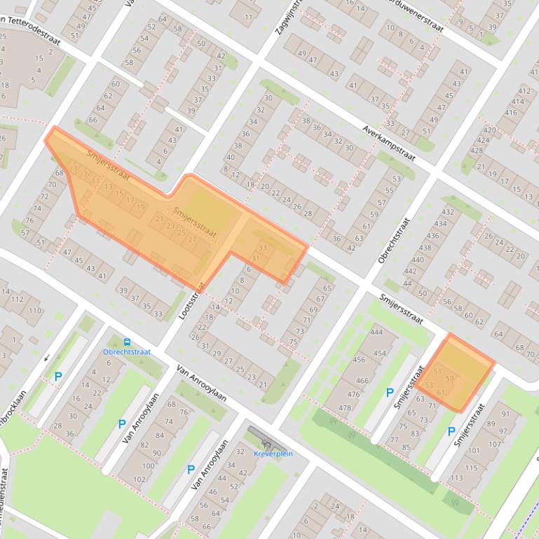 Kaart van postcodegebied 5012CB.