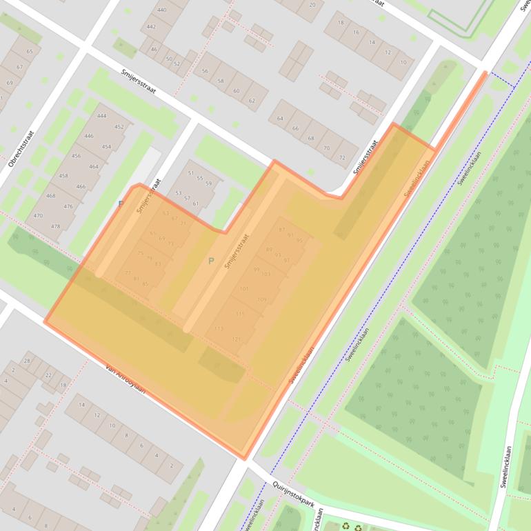 Kaart van postcodegebied 5012CC.