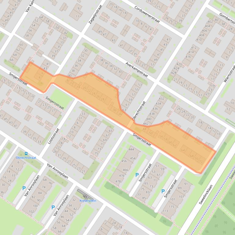 Kaart van postcodegebied 5012CD.