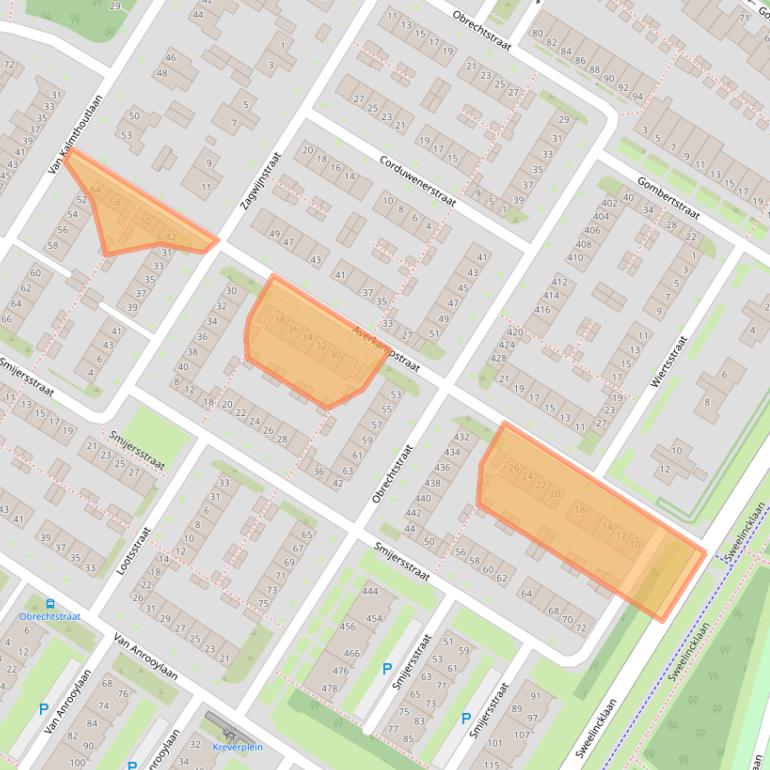 Kaart van postcodegebied 5012CG.