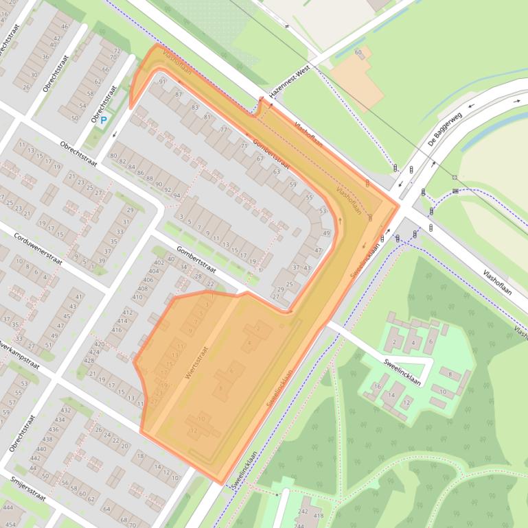 Kaart van postcodegebied 5012CH.