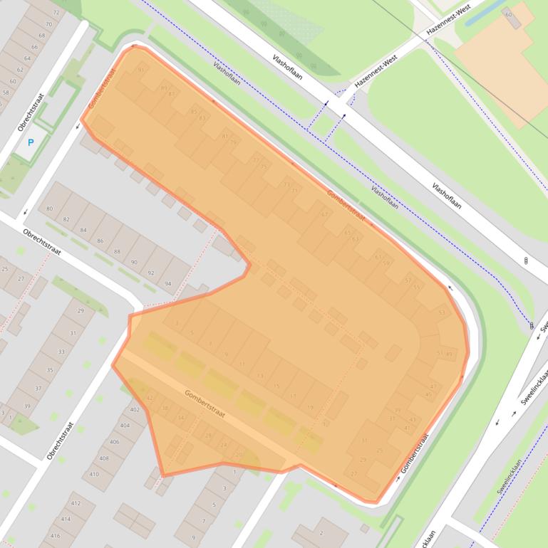 Kaart van postcodegebied 5012CN.