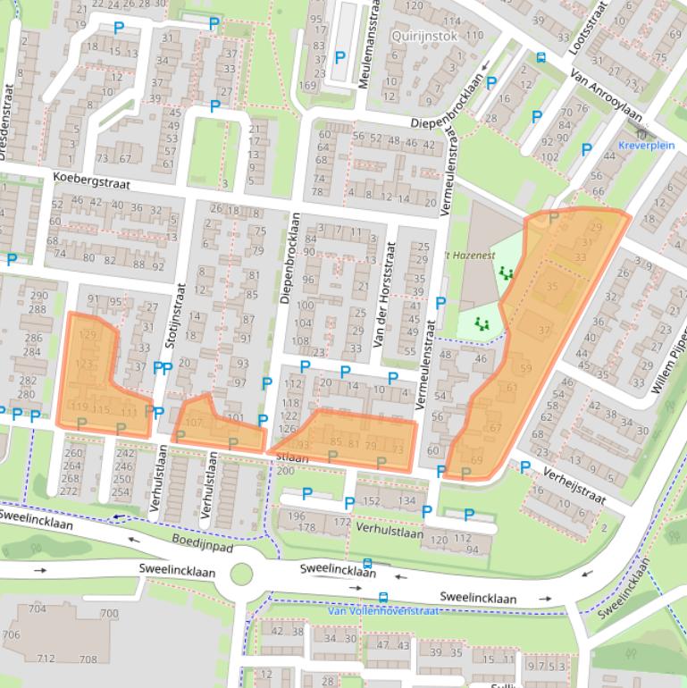 Kaart van postcodegebied 5012GA.