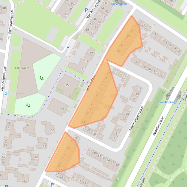 Kaart van postcodegebied 5012GB.