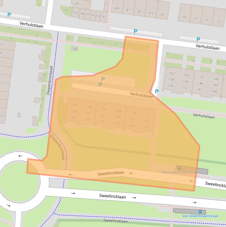 Kaart van postcodegebied 5012GE.