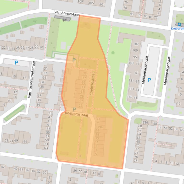 Kaart van postcodegebied 5012GP.