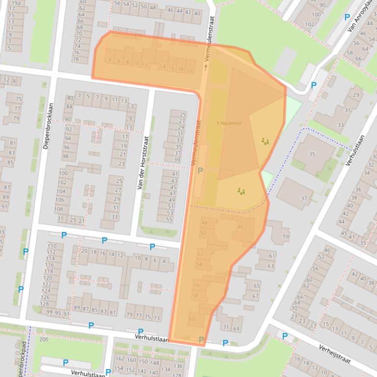 Kaart van postcodegebied 5012HB.