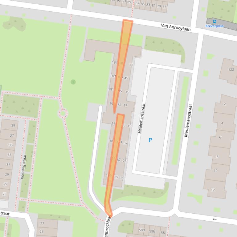 Kaart van postcodegebied 5012HE.