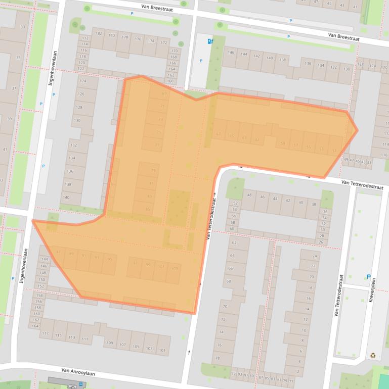 Kaart van postcodegebied 5012JB.