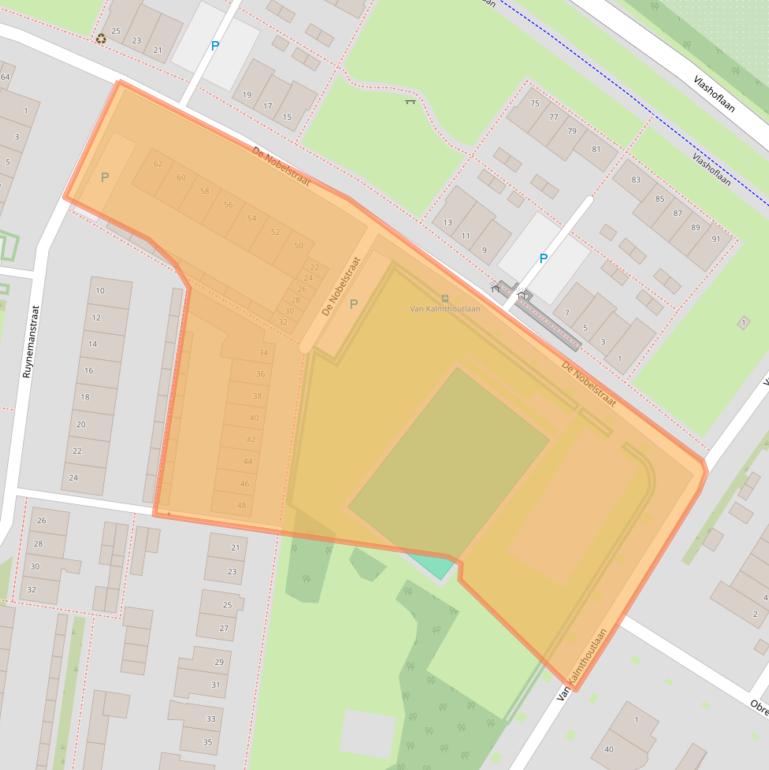 Kaart van postcodegebied 5012JR.