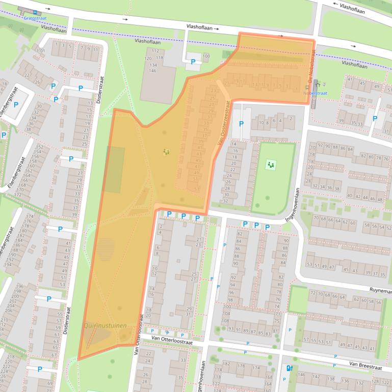 Kaart van postcodegebied 5012KN.