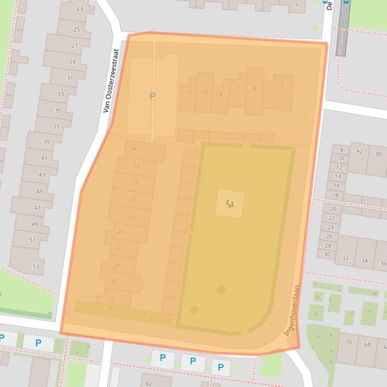Kaart van postcodegebied 5012KP.