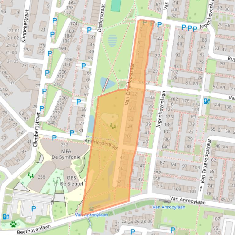 Kaart van postcodegebied 5012KR.