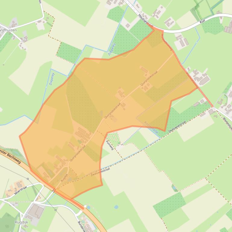 Kaart van postcodegebied 5012TC.