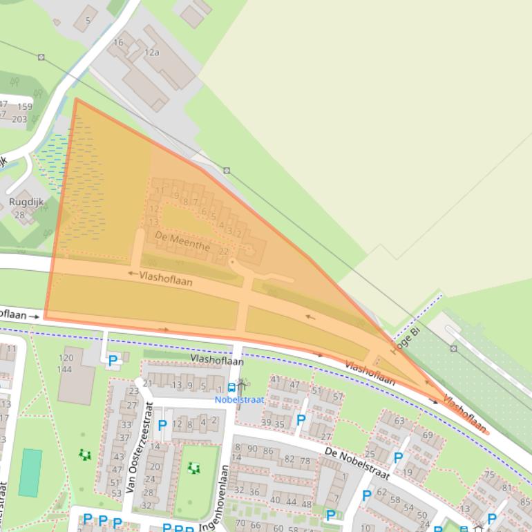 Kaart van postcodegebied 5012TH.