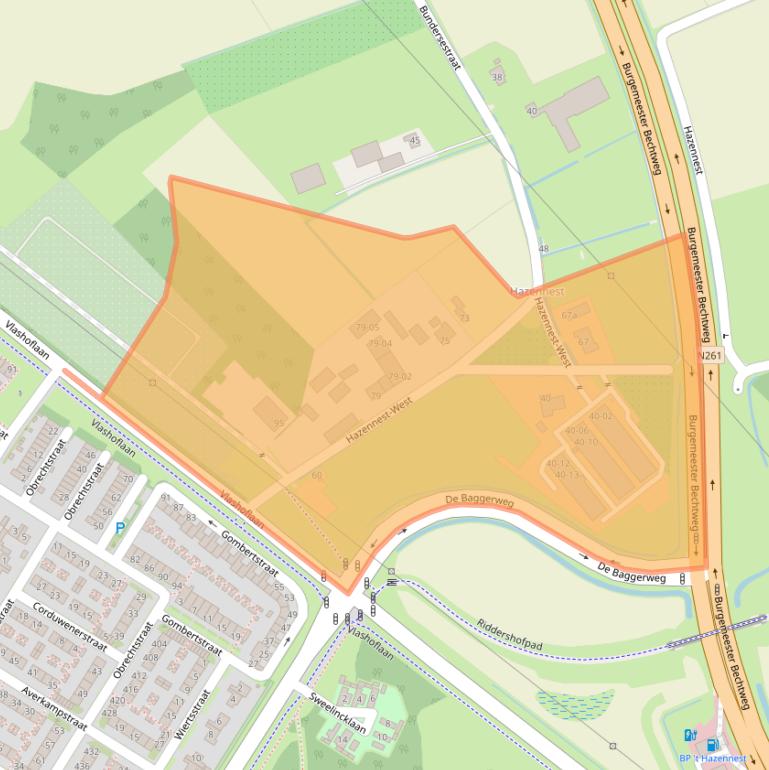 Kaart van postcodegebied 5012TR.