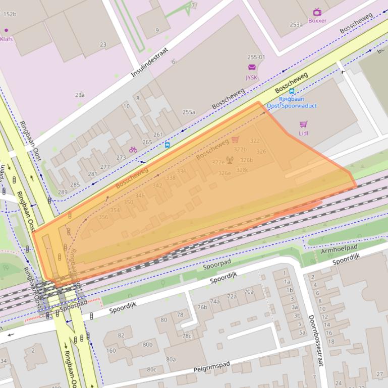 Kaart van postcodegebied 5013AD.