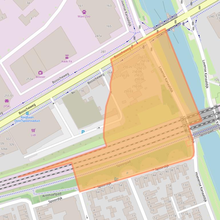 Kaart van postcodegebied 5013AE.