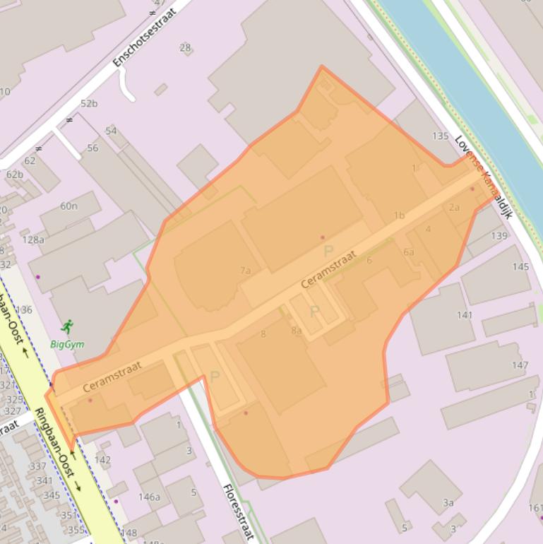 Kaart van postcodegebied 5013BB.