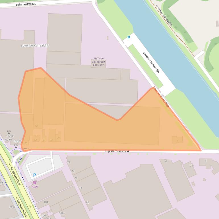 Kaart van postcodegebied 5013BE.