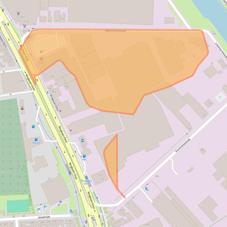 Kaart van postcodegebied 5013BG.