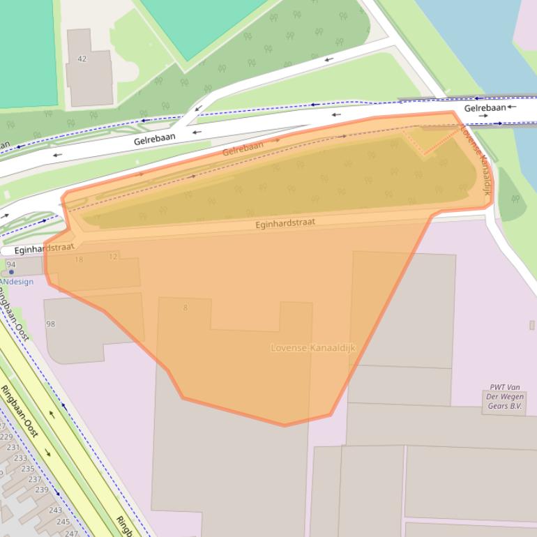 Kaart van postcodegebied 5013BH.