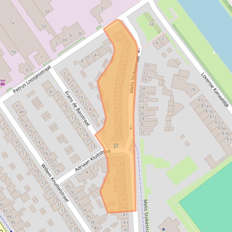 Kaart van postcodegebied 5013BK.