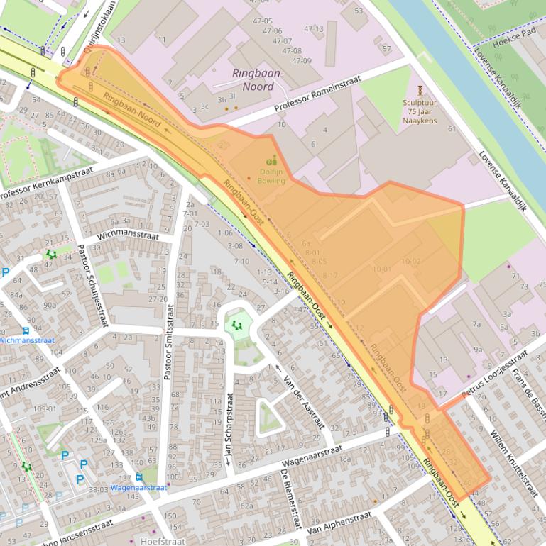 Kaart van postcodegebied 5013CA.