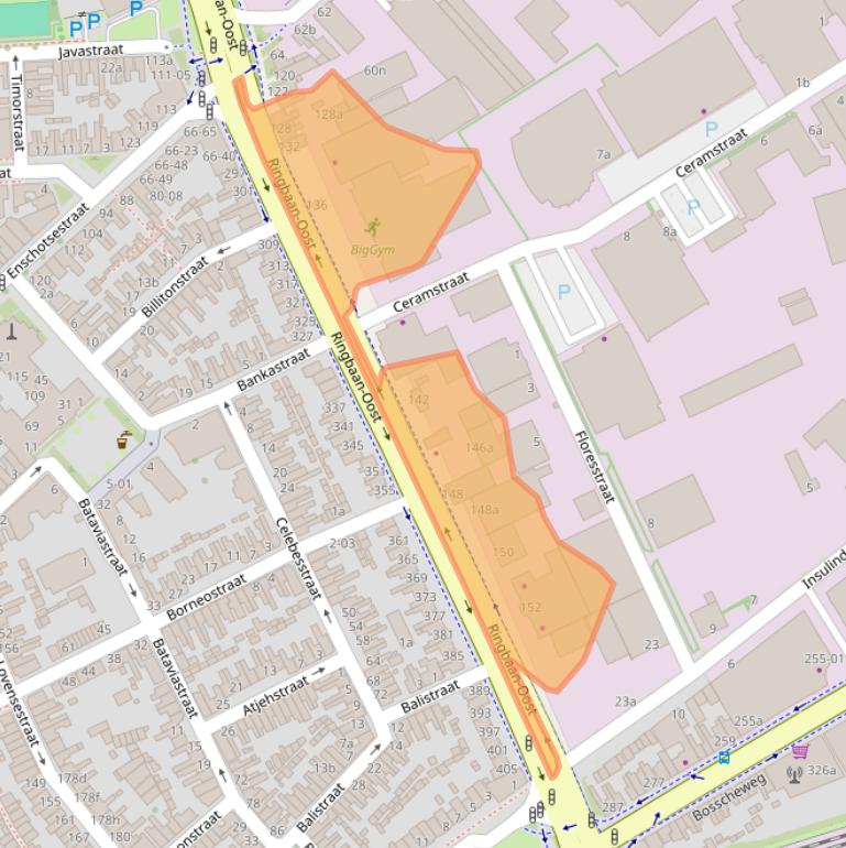 Kaart van postcodegebied 5013CE.