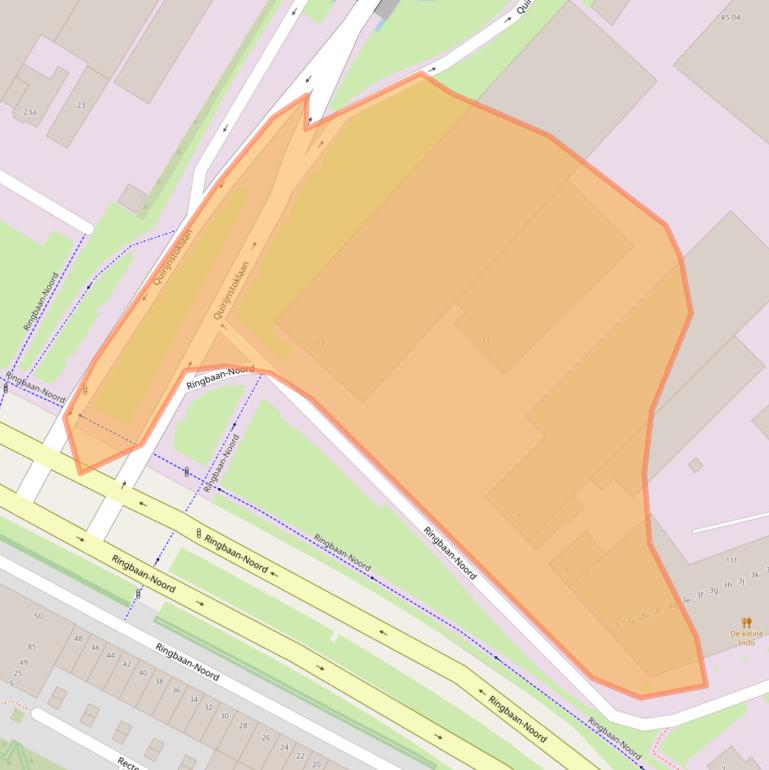 Kaart van postcodegebied 5013EA.