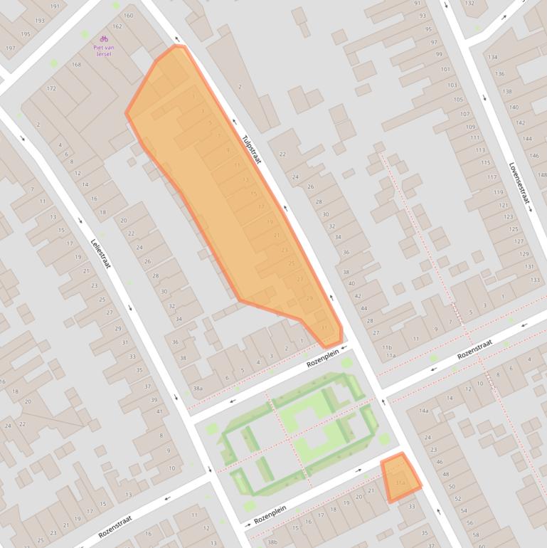 Kaart van postcodegebied 5014AA.