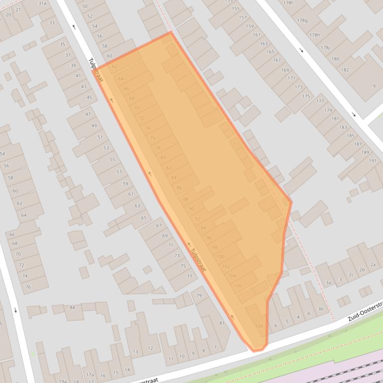 Kaart van postcodegebied 5014AD.