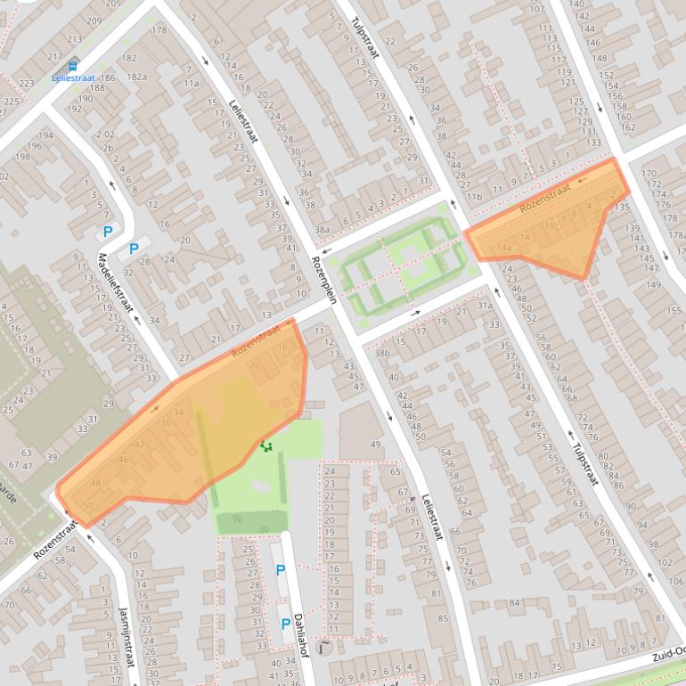 Kaart van postcodegebied 5014AK.