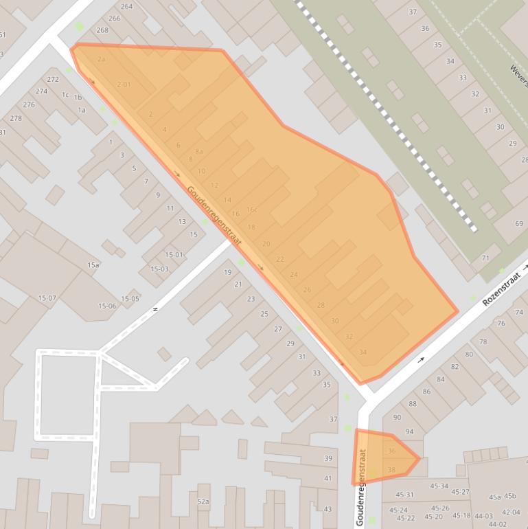 Kaart van postcodegebied 5014AT.