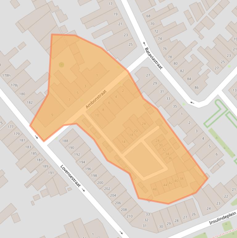 Kaart van postcodegebied 5014BJ.