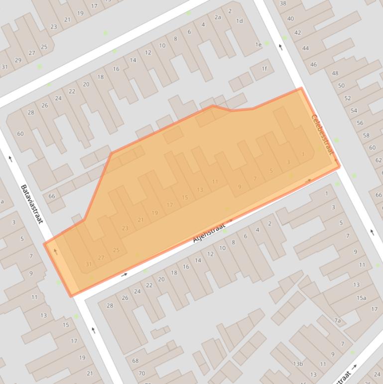 Kaart van postcodegebied 5014BK.