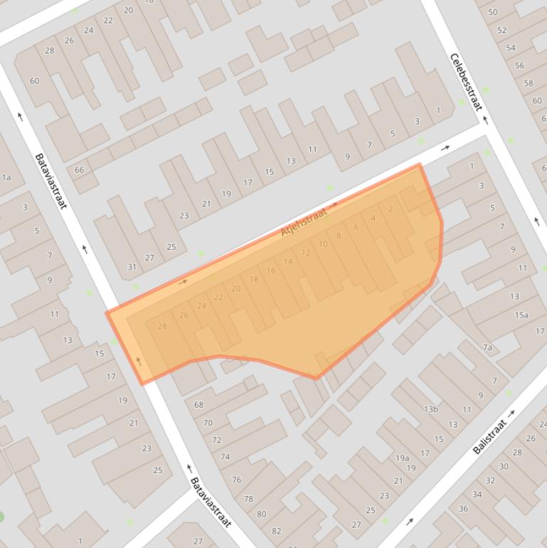 Kaart van postcodegebied 5014BL.