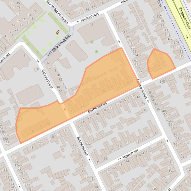 Kaart van postcodegebied 5014BM.