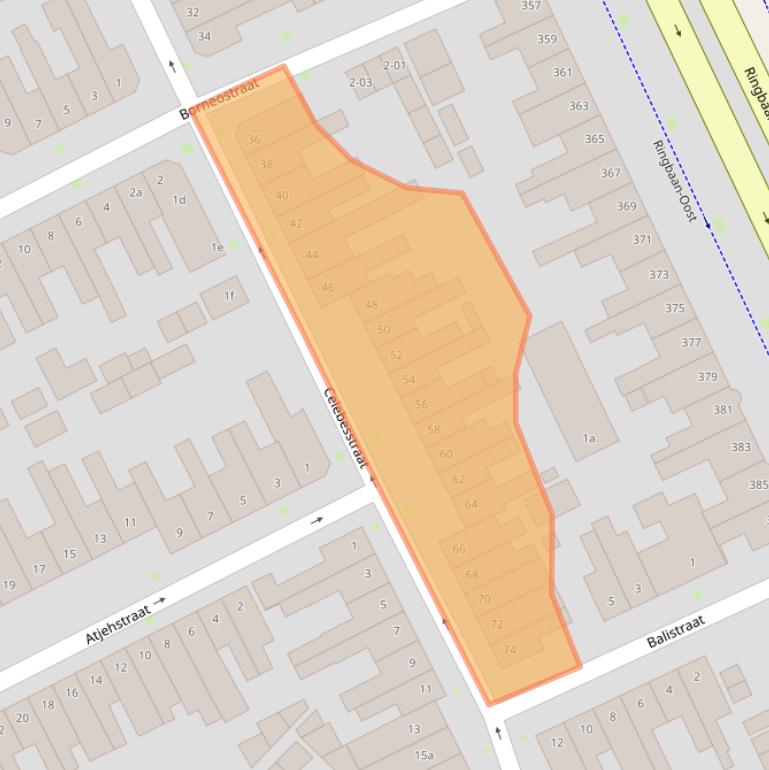 Kaart van postcodegebied 5014BS.