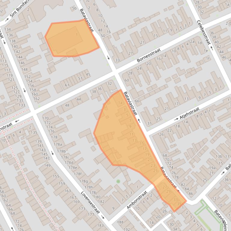 Kaart van postcodegebied 5014BT.