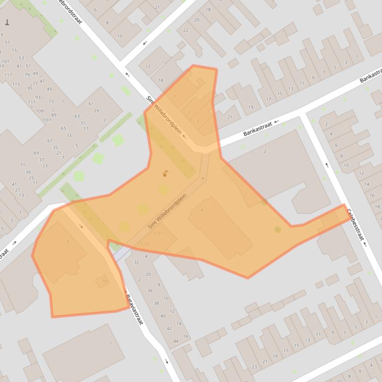 Kaart van postcodegebied 5014BX.