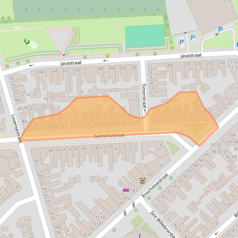 Kaart van postcodegebied 5014CD.