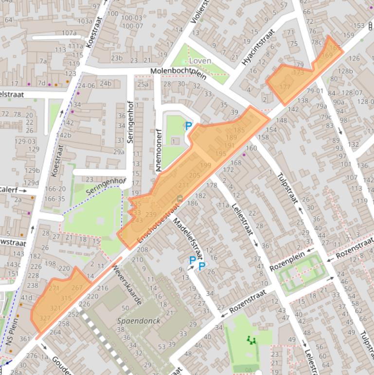 Kaart van postcodegebied 5014DE.