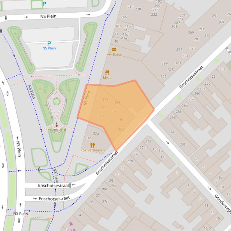 Kaart van postcodegebied 5014DG.