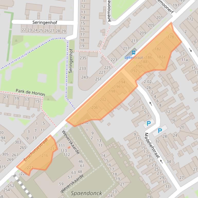 Kaart van postcodegebied 5014DK.