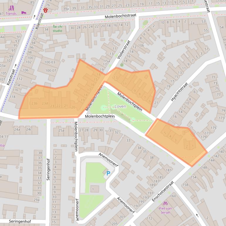 Kaart van postcodegebied 5014EH.