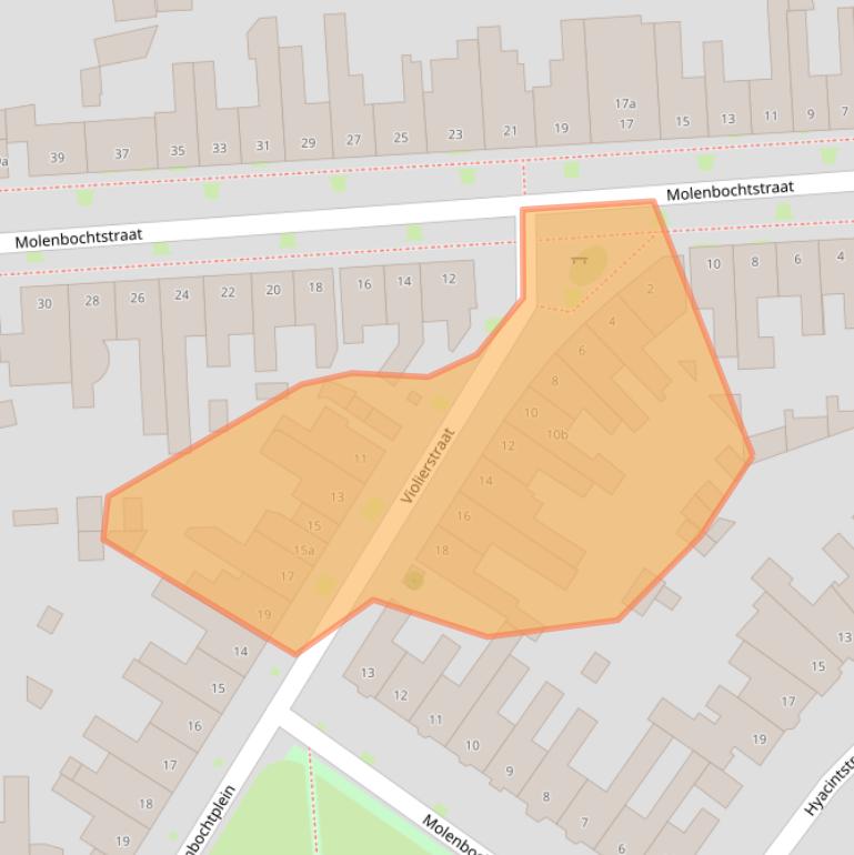 Kaart van postcodegebied 5014EL.